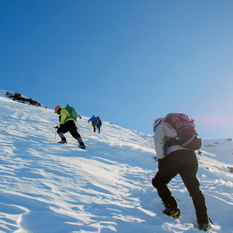 Ascenciones a los volcanes Sierra Nevada y Lonquimay.